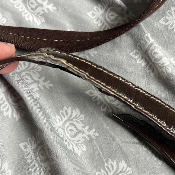 Brown/gold patchwork Coach shoulder bag purse - Picture 6 of 8